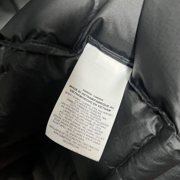Nike Tech Aeroloft Cape Jacket Black Down Filled Puffer 806397 Women's Size XL - Picture 6 of 7